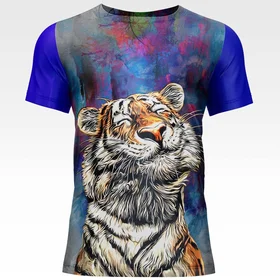 Футболки с полной запечаткой: Тигр довольный